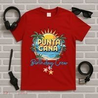 Punta Cana Birthday Crew Tropical Celebration Vibes T-Shirt thumb 5