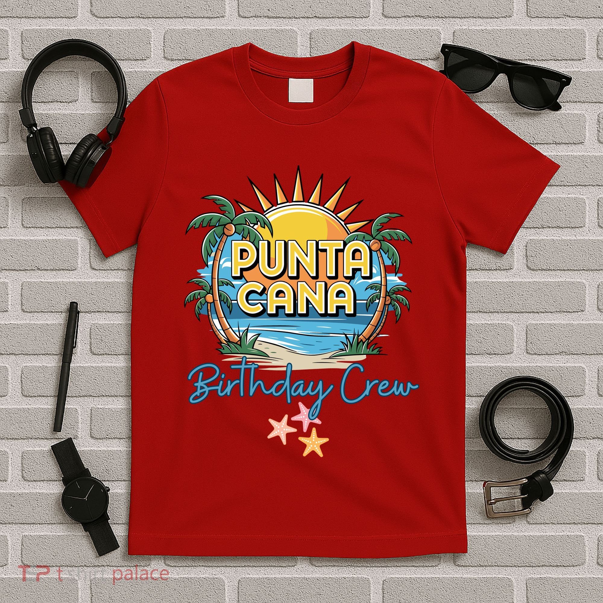 Punta Cana Birthday Crew Tropical Celebration Vibes T-Shirt