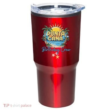 Punta Cana Birthday Crew Tropical Celebration Vibes Tumbler