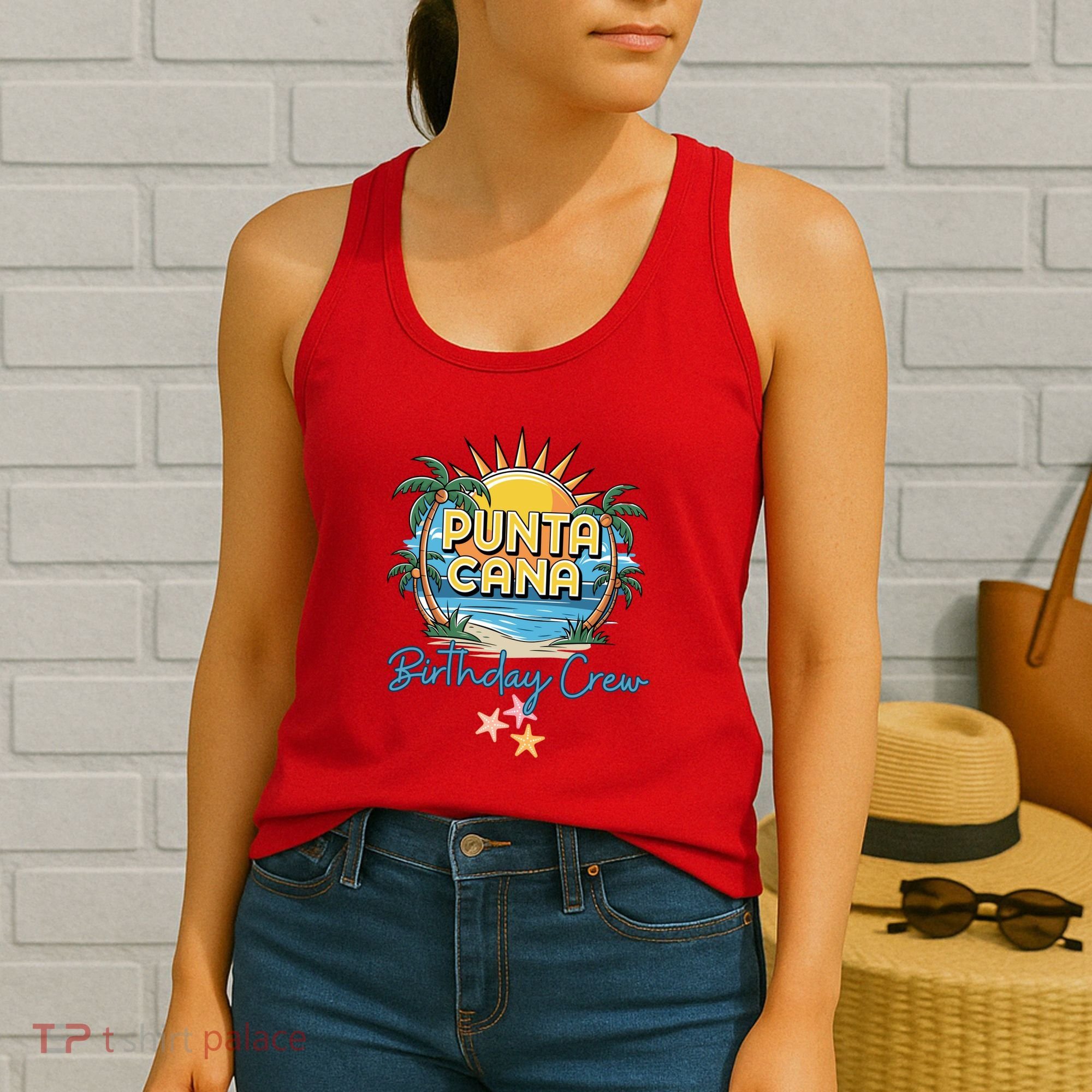 Punta Cana Birthday Crew Tropical Celebration Vibes Women's Tank Top