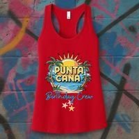 Punta Cana Birthday Crew Tropical Celebration Vibes Women's Tank Top thumb 3