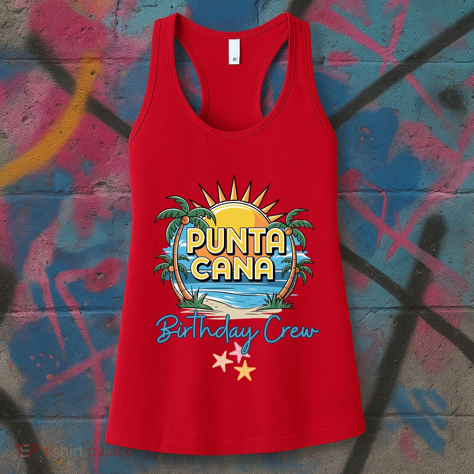 Punta Cana Birthday Crew Tropical Celebration Vibes Women's Tank Top