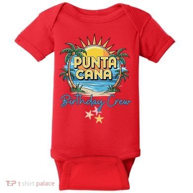 Punta Cana Birthday Crew Tropical Celebration Vibes Baby Bodysuit