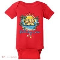 Punta Cana Birthday Crew Tropical Celebration Vibes Baby Bodysuit thumb 0