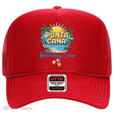 Punta Cana Birthday Crew Tropical Celebration Vibes Hat