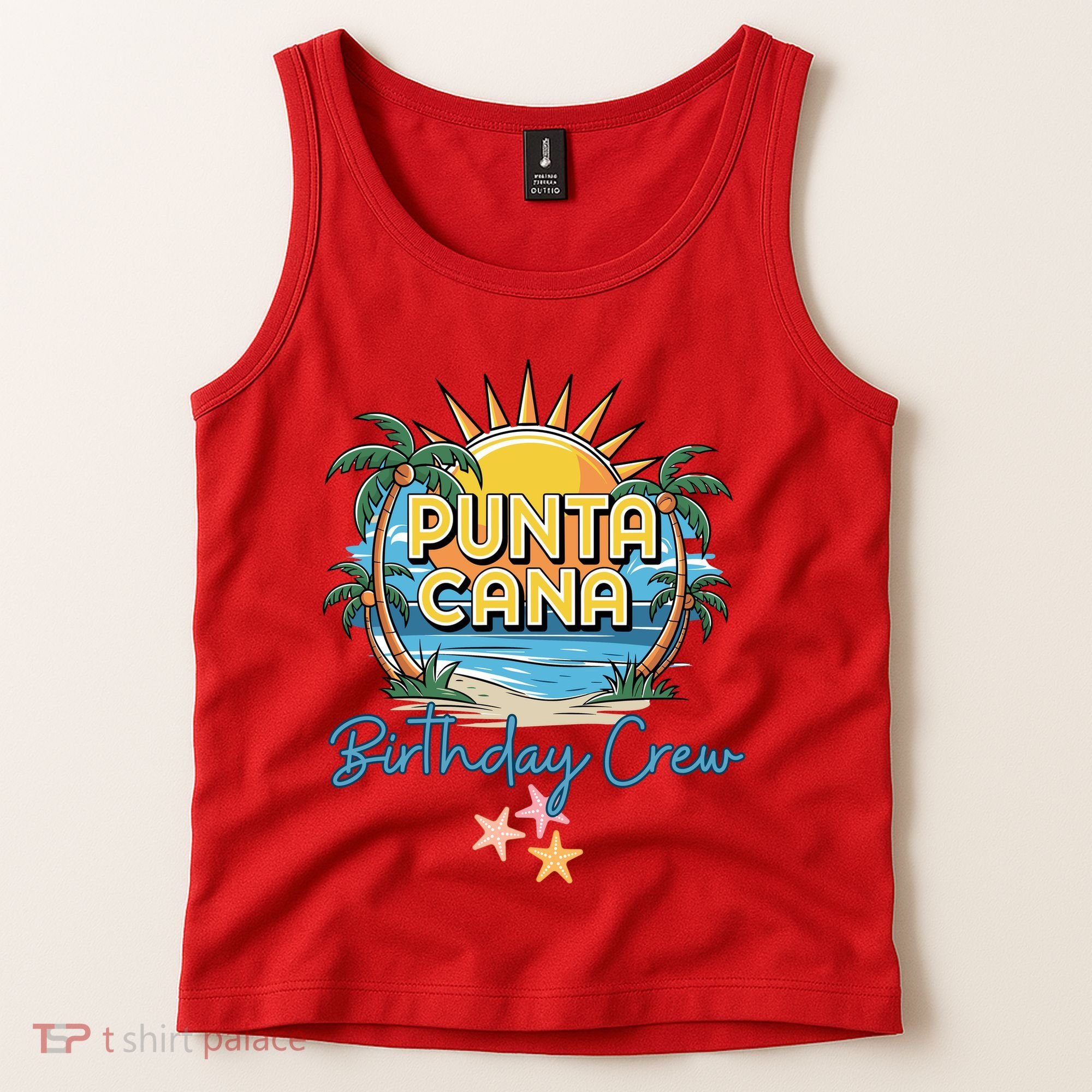 Punta Cana Birthday Crew Tropical Celebration Vibes Tank Top