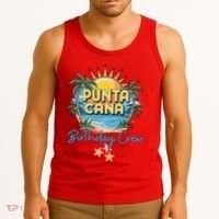Punta Cana Birthday Crew Tropical Celebration Vibes Tank Top thumb 3