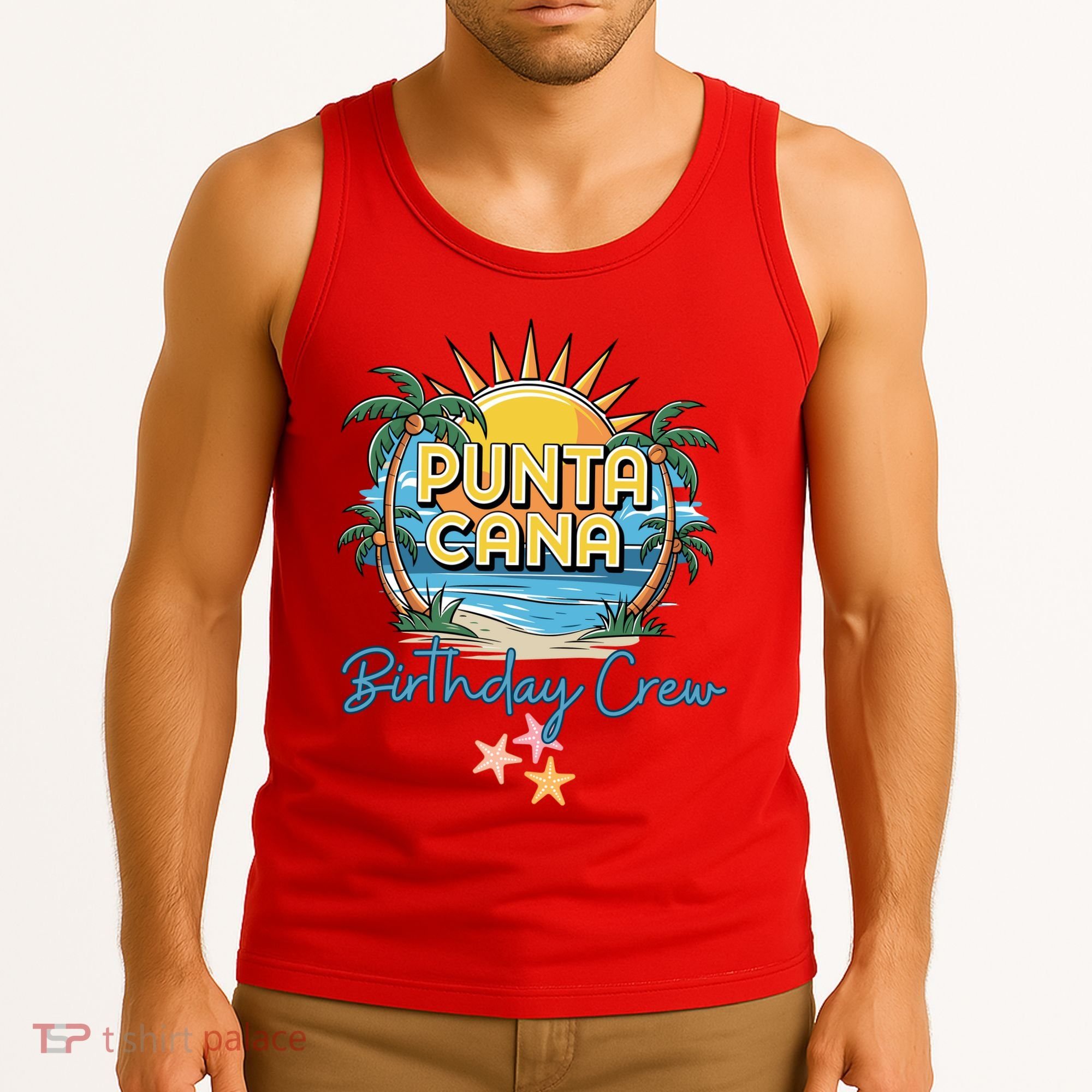 Punta Cana Birthday Crew Tropical Celebration Vibes Tank Top