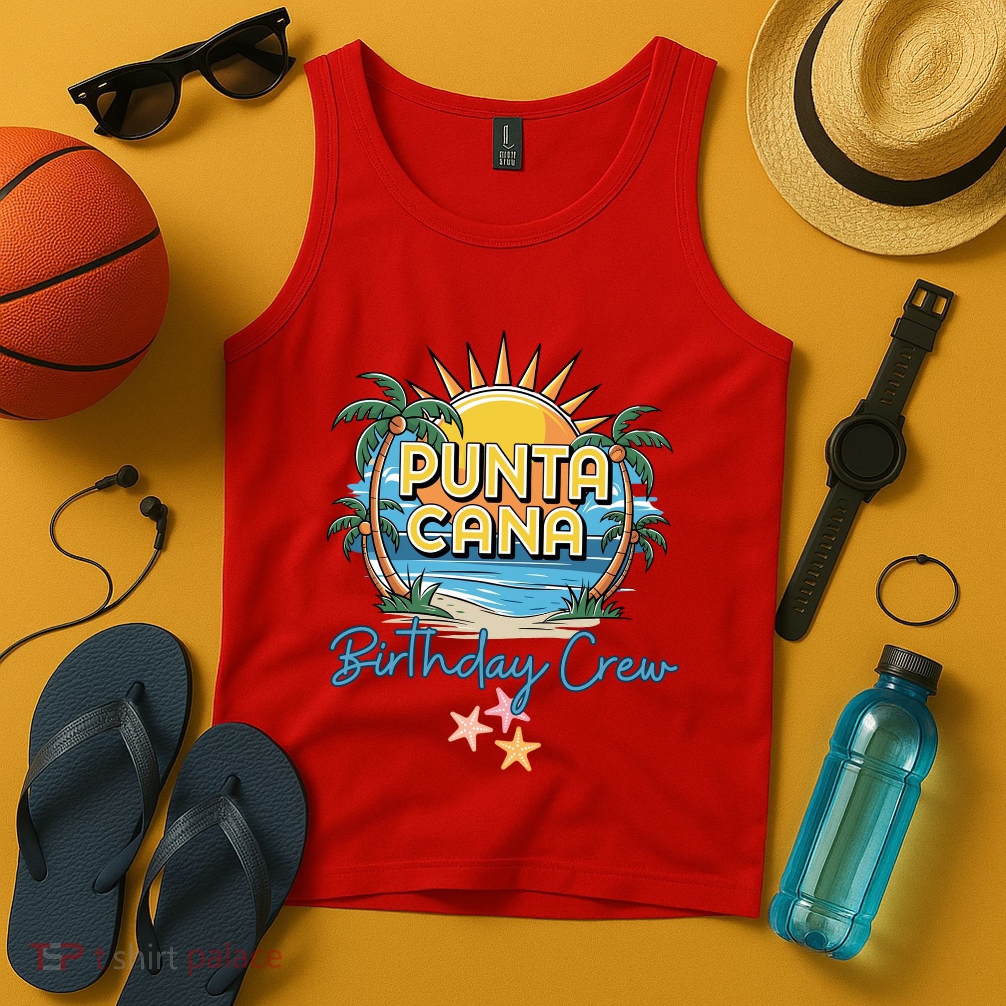 Punta Cana Birthday Crew Tropical Celebration Vibes Tank Top