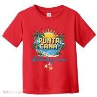 Punta Cana Birthday Crew Tropical Celebration Vibes Toddler T-Shirt thumb 0