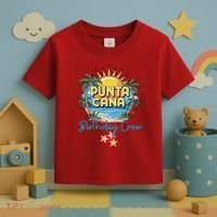 Punta Cana Birthday Crew Tropical Celebration Vibes Toddler T-Shirt thumb 3
