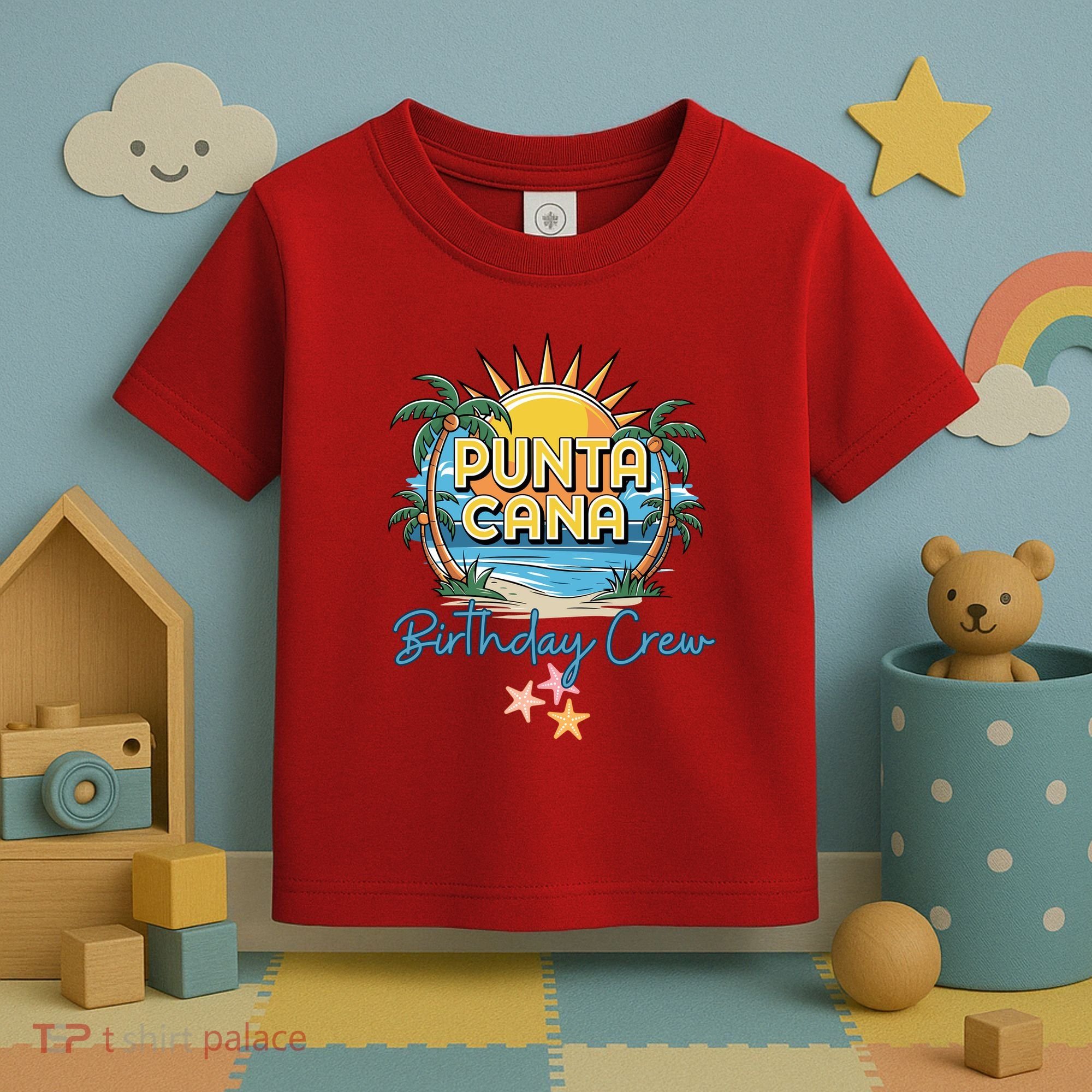 Punta Cana Birthday Crew Tropical Celebration Vibes Toddler T-Shirt