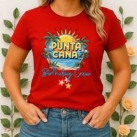 Punta Cana Birthday Crew Tropical Celebration Vibes Women's T-Shirt thumb 2