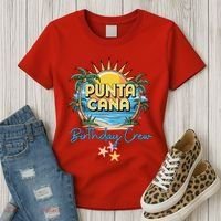 Punta Cana Birthday Crew Tropical Celebration Vibes Women's T-Shirt thumb 3