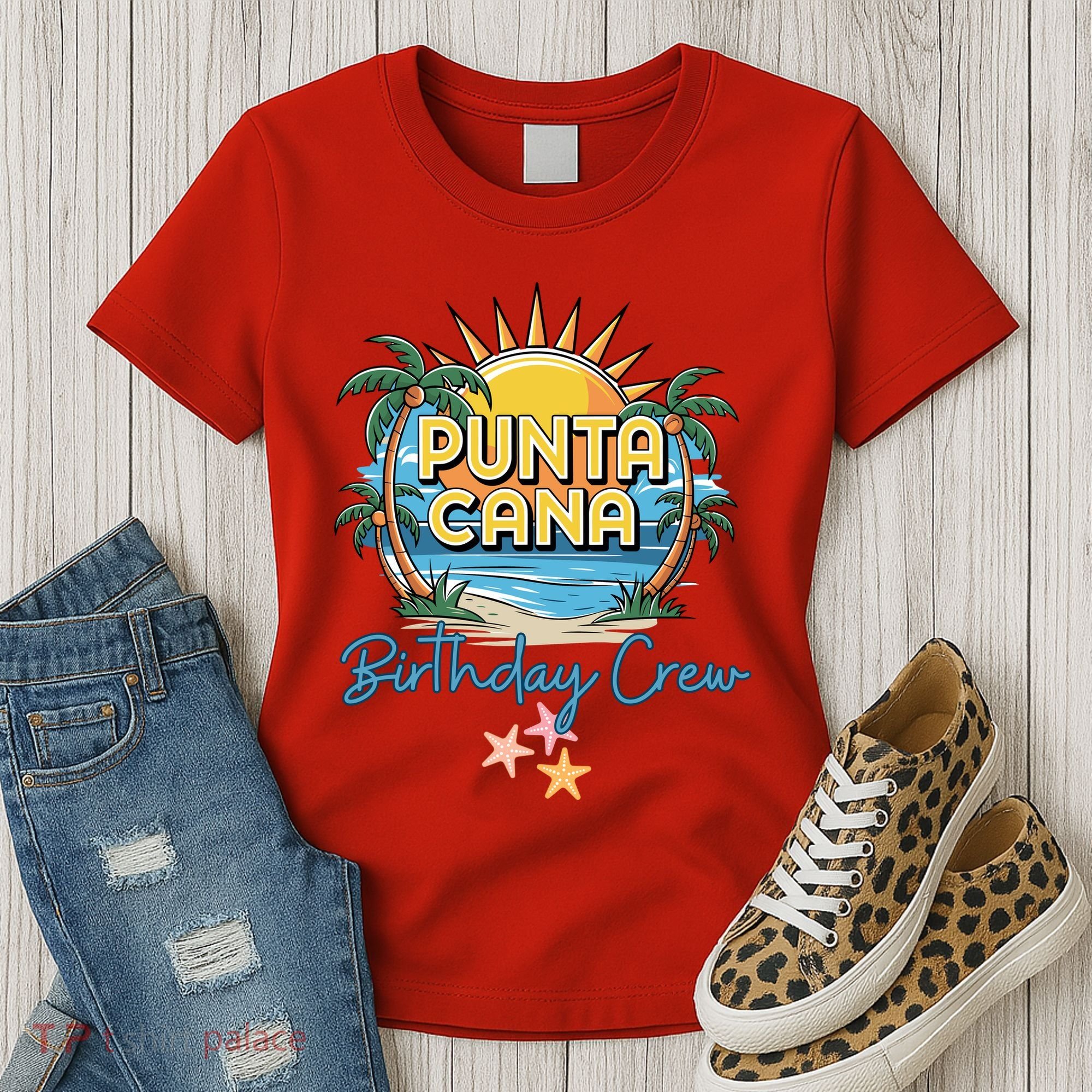Punta Cana Birthday Crew Tropical Celebration Vibes Women's T-Shirt