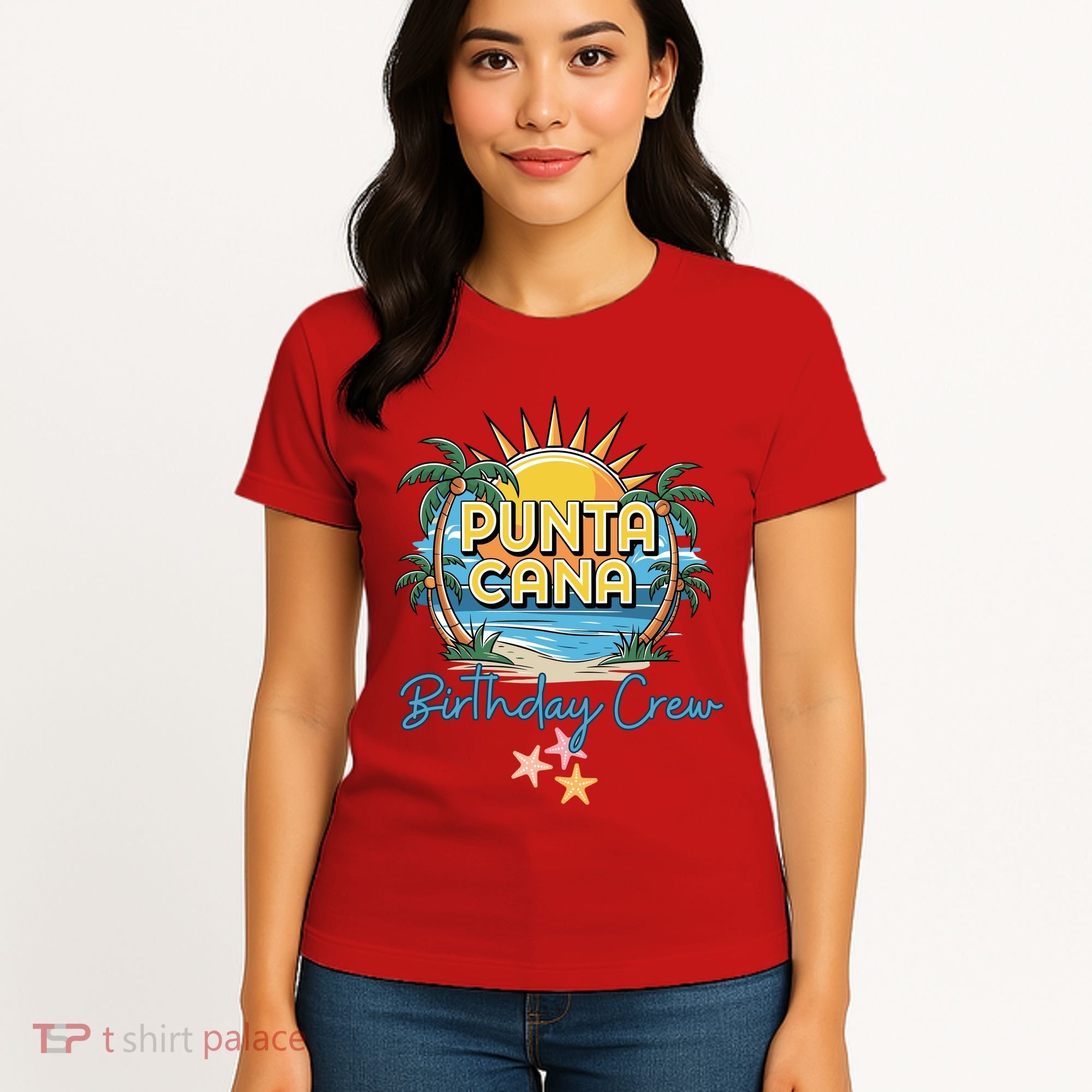 Punta Cana Birthday Crew Tropical Celebration Vibes Women's T-Shirt