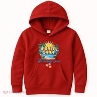 Punta Cana Birthday Crew Tropical Celebration Vibes Kids Hoodie thumb 0