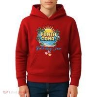 Punta Cana Birthday Crew Tropical Celebration Vibes Kids Hoodie thumb 4