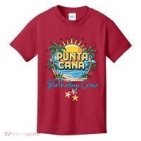 Punta Cana Birthday Crew Tropical Celebration Vibes Kids T-Shirt thumb 0