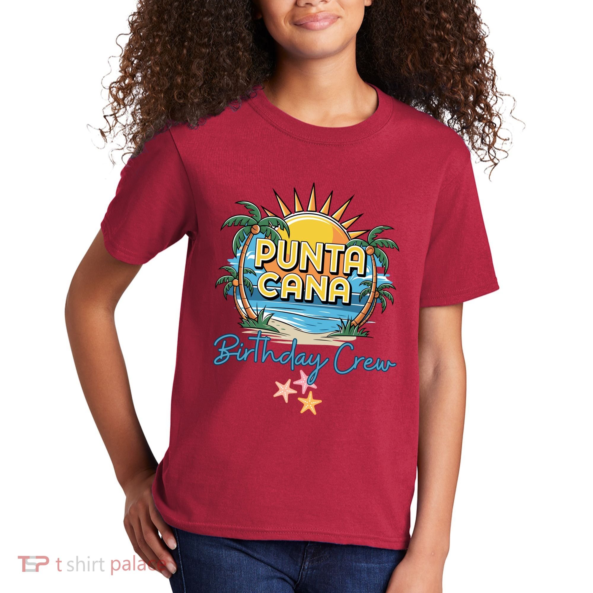 Punta Cana Birthday Crew Tropical Celebration Vibes Kids T-Shirt