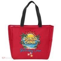 Punta Cana Birthday Crew Tropical Celebration Vibes Tote Bag thumb 0