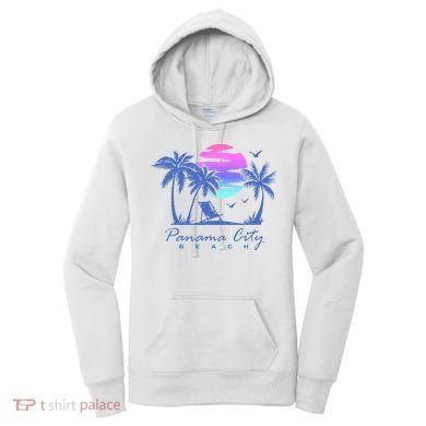 Panama City Beach Florida Vacation Trip Retro Vintage Sunset Women's Hoodie