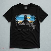 Panama City Beach Florida Palm Tree Sunglasses Souvenir T-Shirt thumb 5