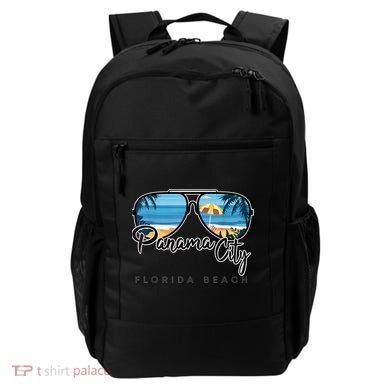 Panama City Beach Florida Palm Tree Sunglasses Souvenir Backpack