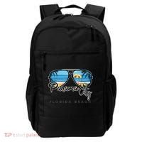 Panama City Beach Florida Palm Tree Sunglasses Souvenir Backpack thumb 0