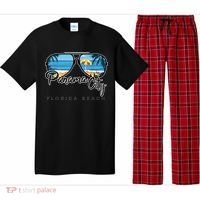 Panama City Beach Florida Palm Tree Sunglasses Souvenir Pajama Set thumb 0