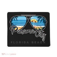 Panama City Beach Florida Palm Tree Sunglasses Souvenir Mousepad thumb 0