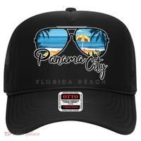 Panama City Beach Florida Palm Tree Sunglasses Souvenir Hat thumb 0