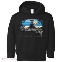 Panama City Beach Florida Palm Tree Sunglasses Souvenir Toddler Hoodie thumb 0