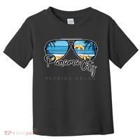 Panama City Beach Florida Palm Tree Sunglasses Souvenir Toddler T-Shirt thumb 0