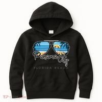 Panama City Beach Florida Palm Tree Sunglasses Souvenir Kids Hoodie thumb 0
