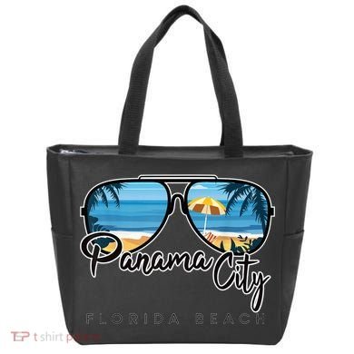 Panama City Beach Florida Palm Tree Sunglasses Souvenir Tote Bag