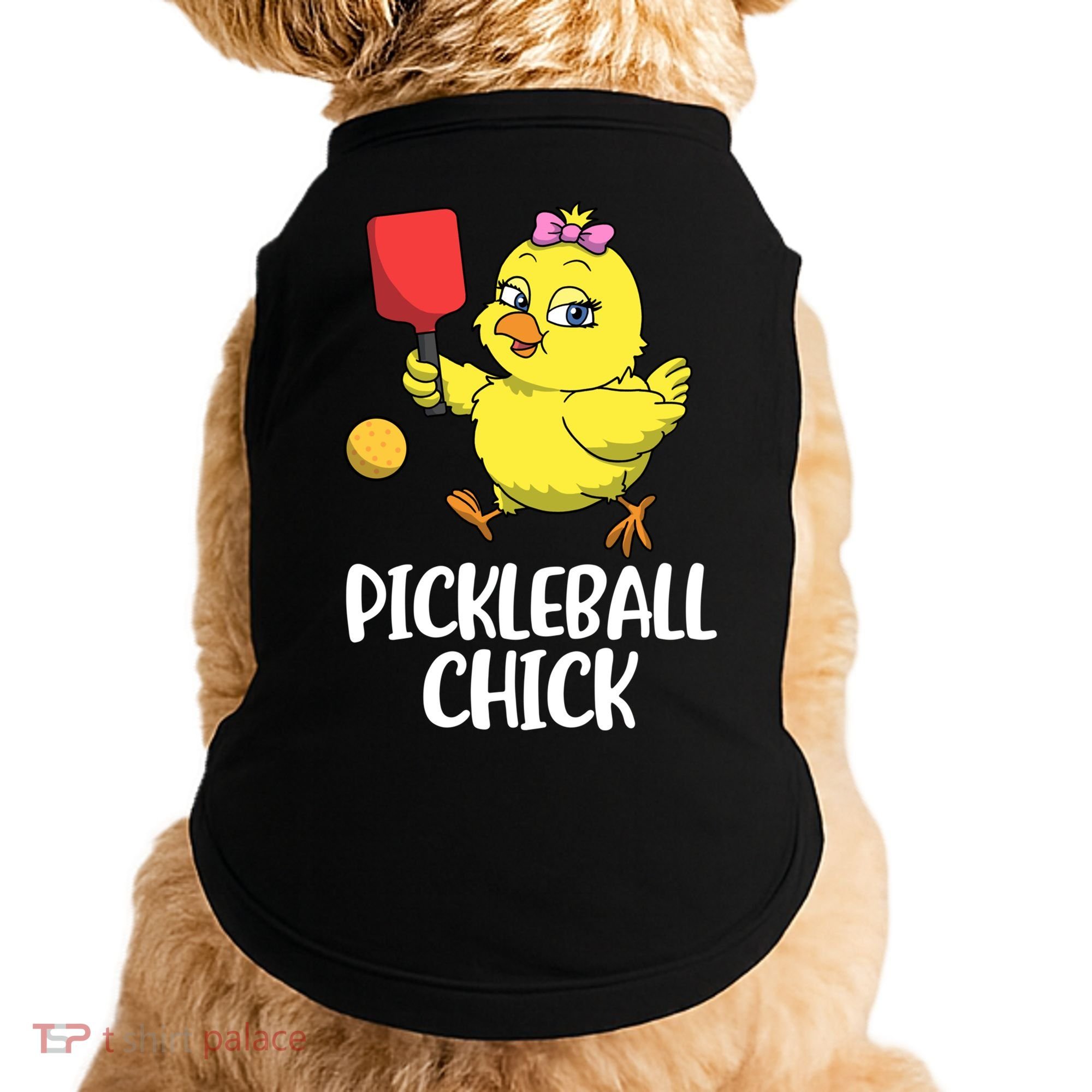 Pickleball Chick Cute Gift Doggie Tank