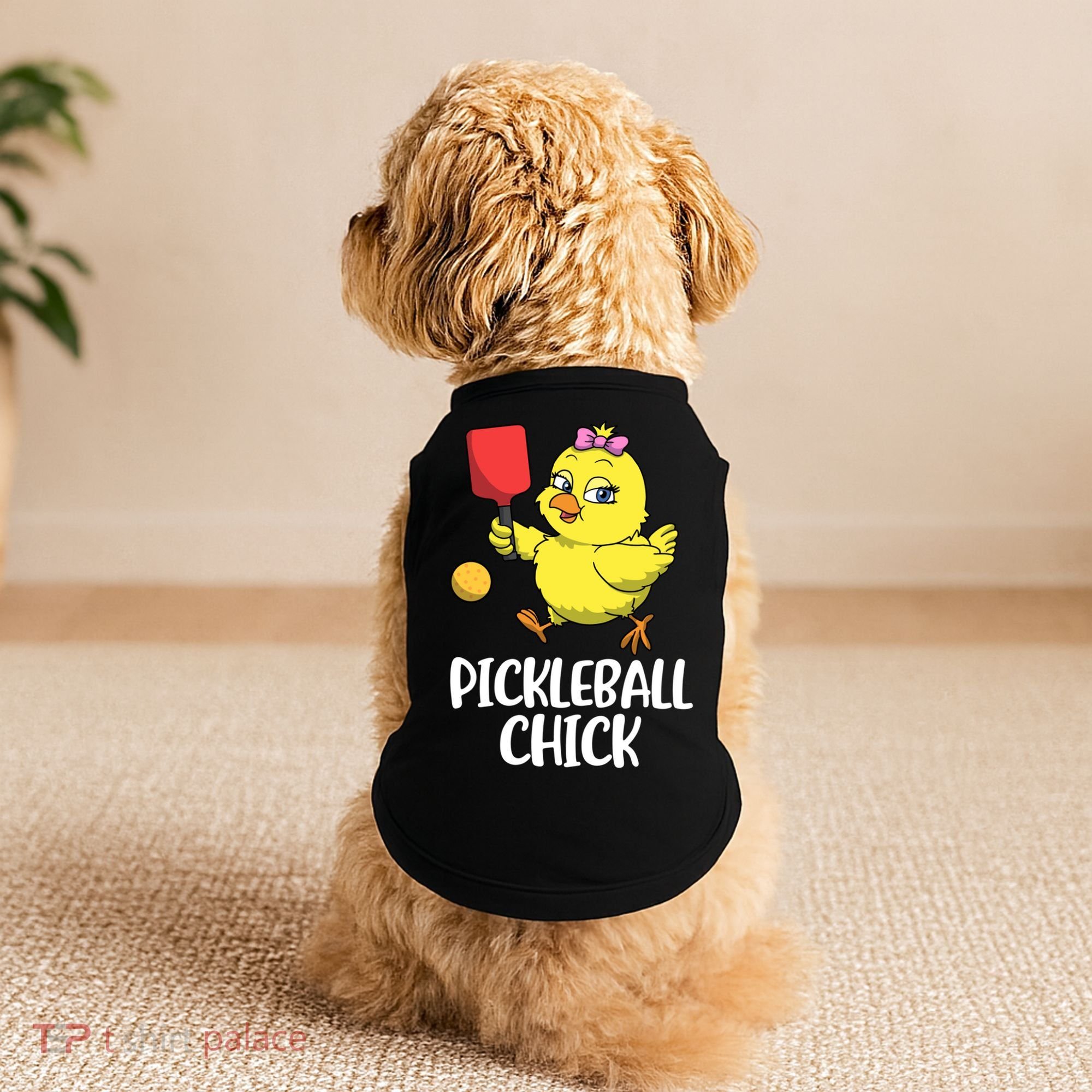 Pickleball Chick Cute Gift Doggie Tank