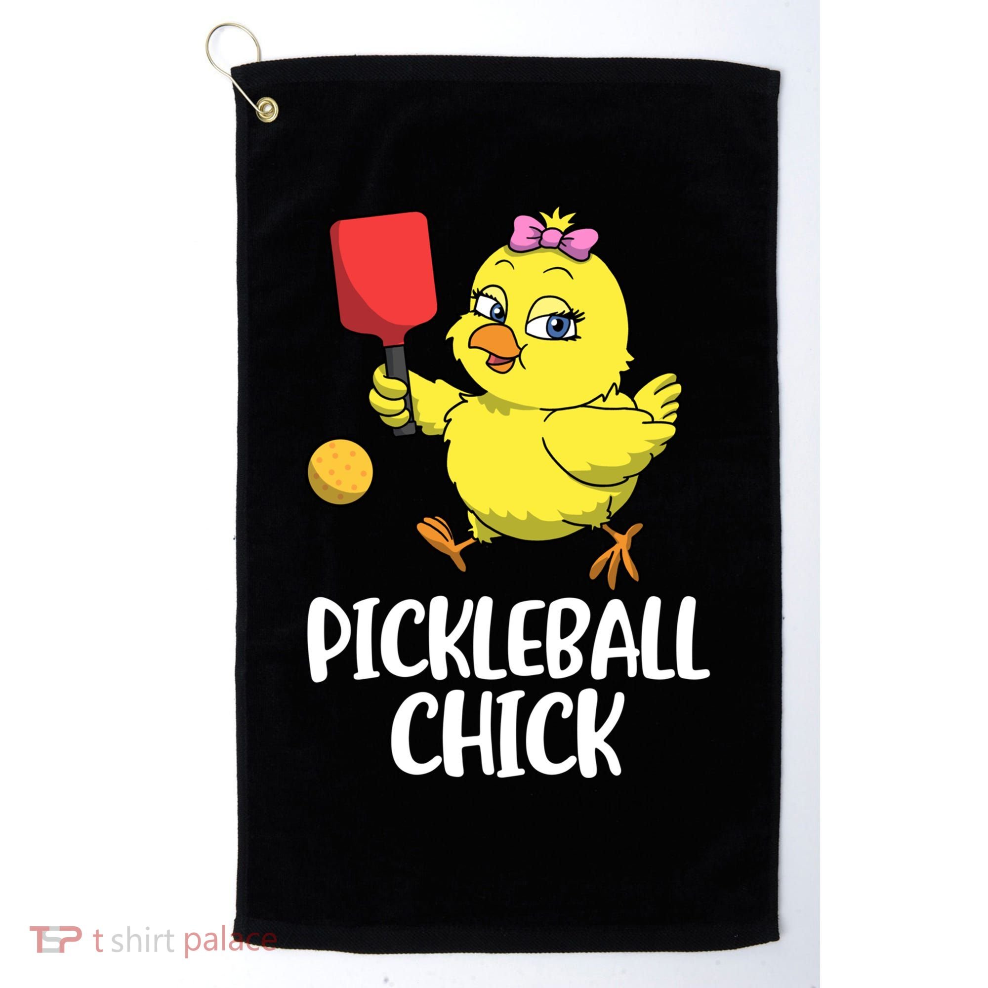 Pickleball Chick Cute Gift Golf Towel