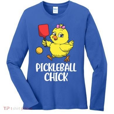 Pickleball Chick Cute Gift Women's Long Sleeve Shirt