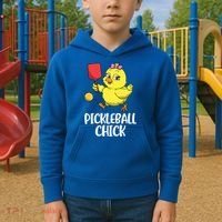 Pickleball Chick Cute Gift Kids Hoodie thumb 2