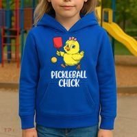 Pickleball Chick Cute Gift Kids Hoodie thumb 3