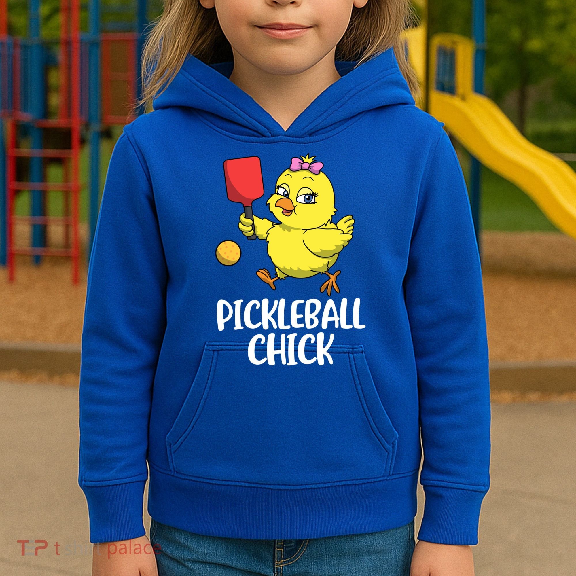 Pickleball Chick Cute Gift Kids Hoodie
