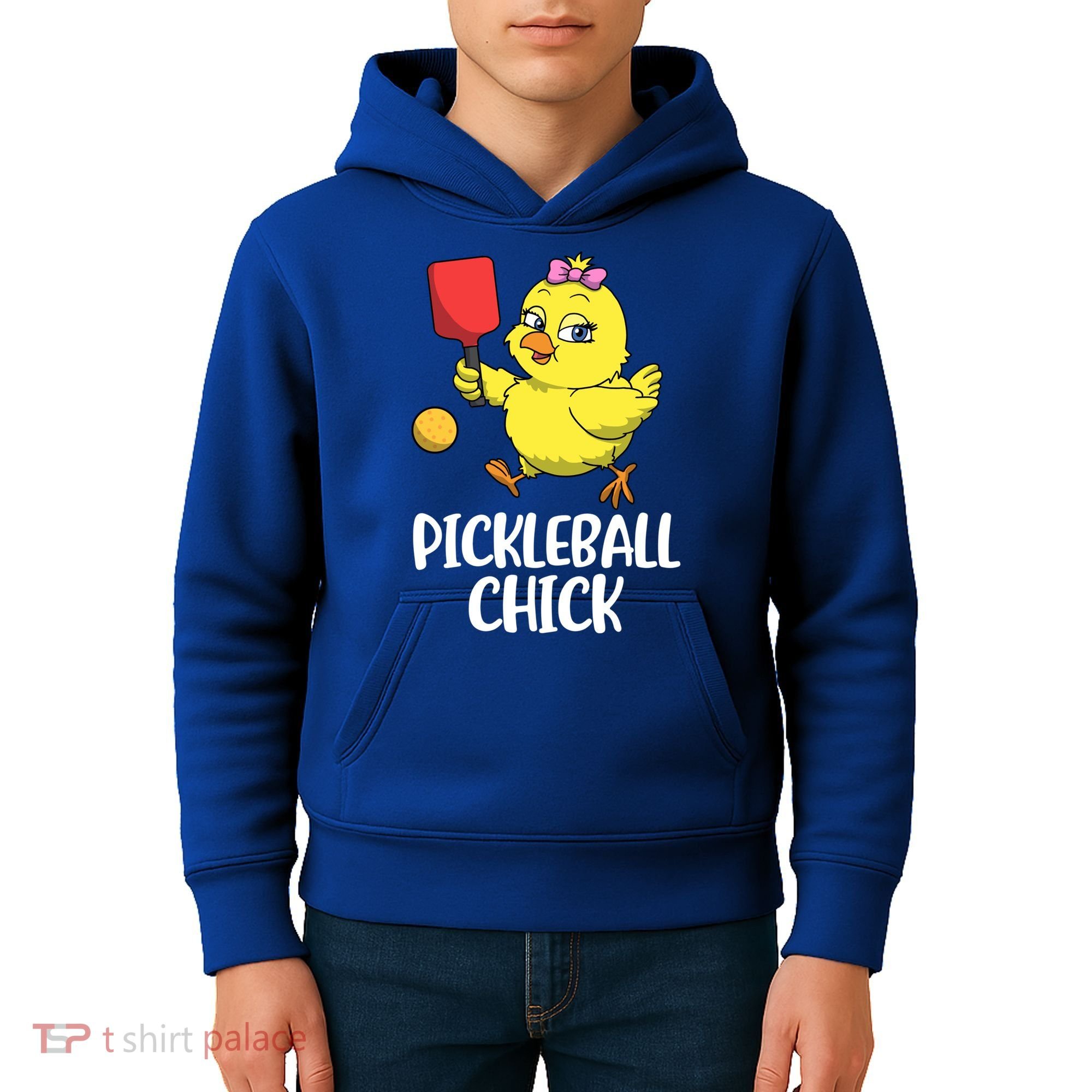 Pickleball Chick Cute Gift Kids Hoodie