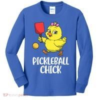 Pickleball Chick Cute Gift Kids Long Sleeve Shirt thumb 0