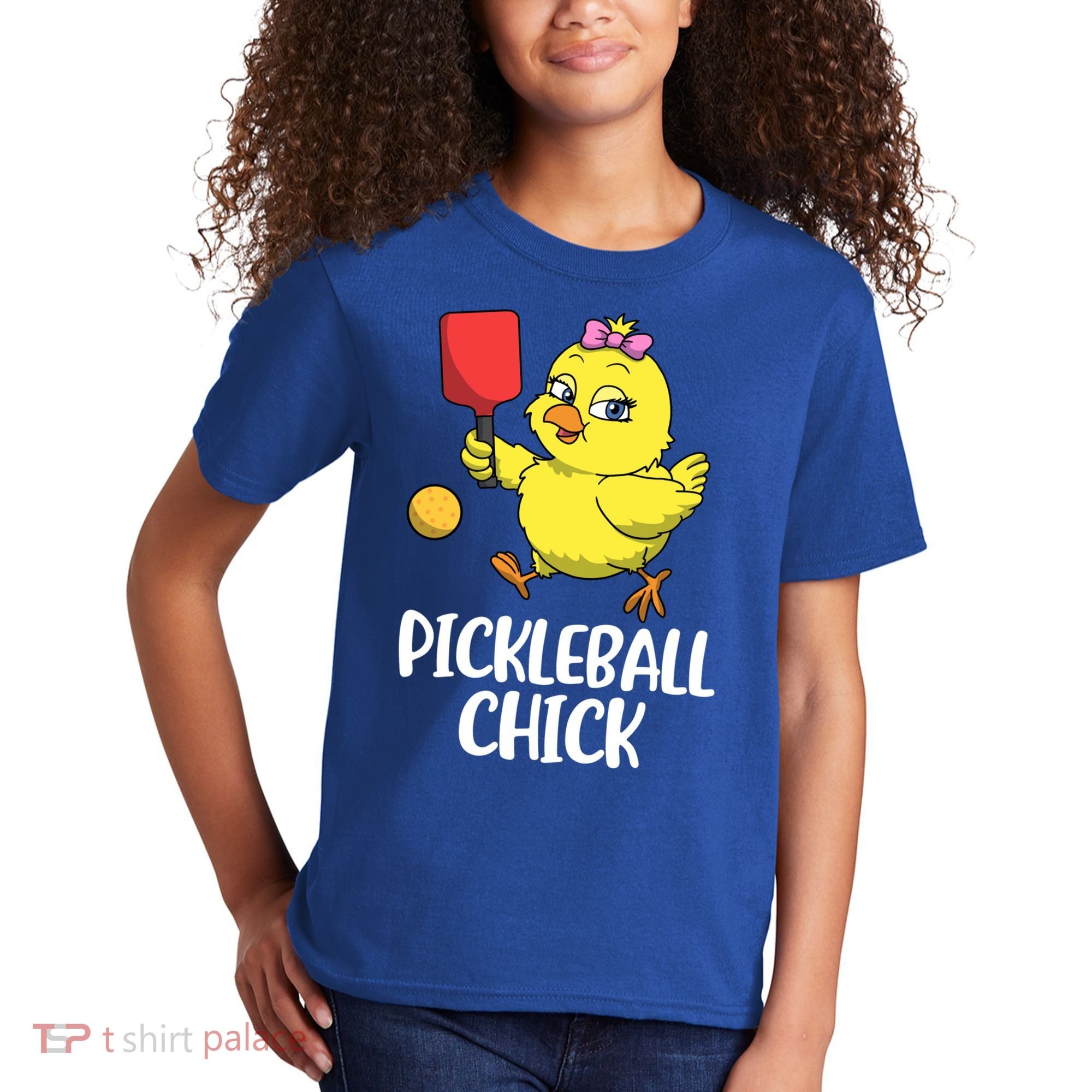 Pickleball Chick Cute Gift Kids T-Shirt