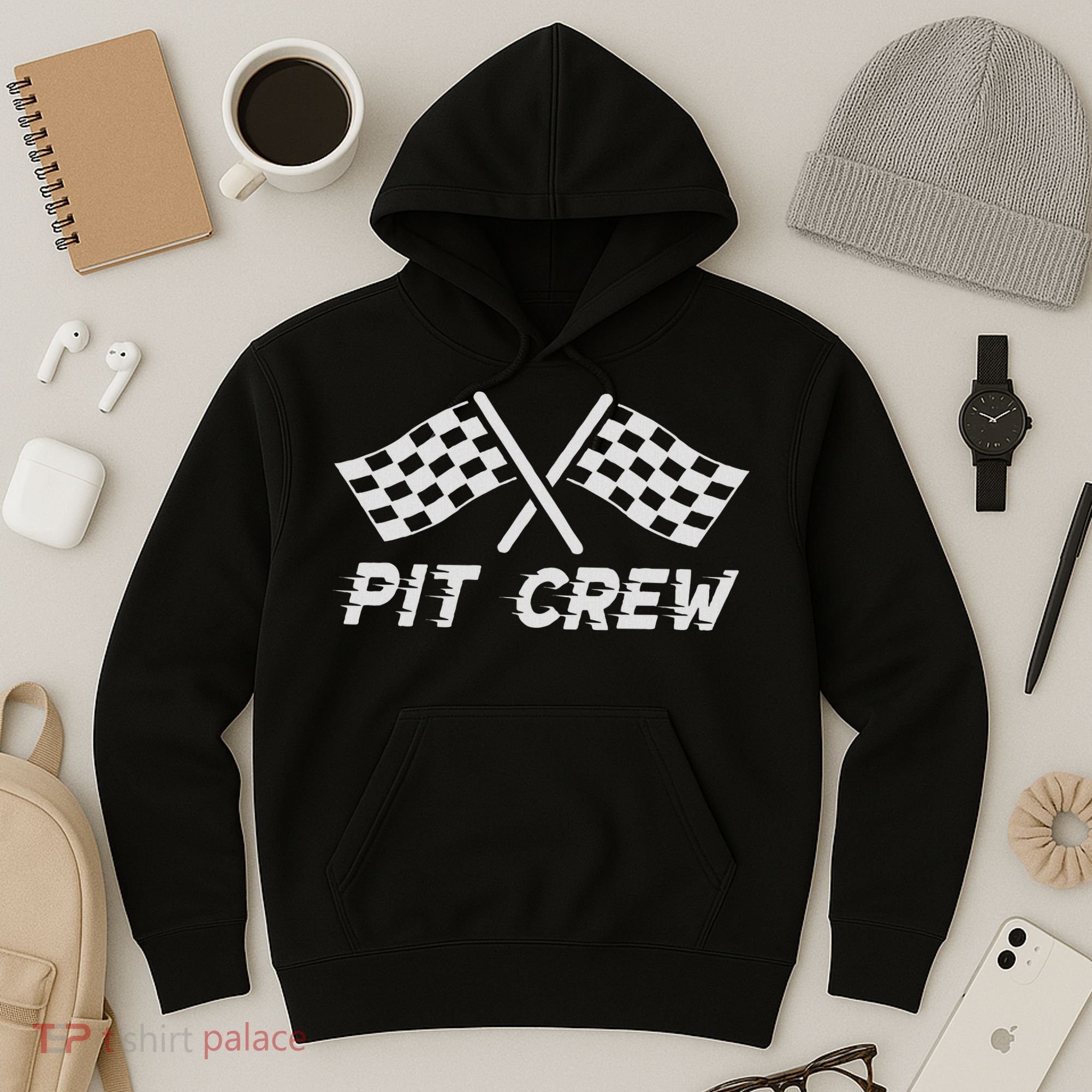 Pit Crew Costume For Race Car Parties Hoodie