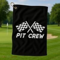 Pit Crew Costume For Race Car Parties Golf Towel thumb 1
