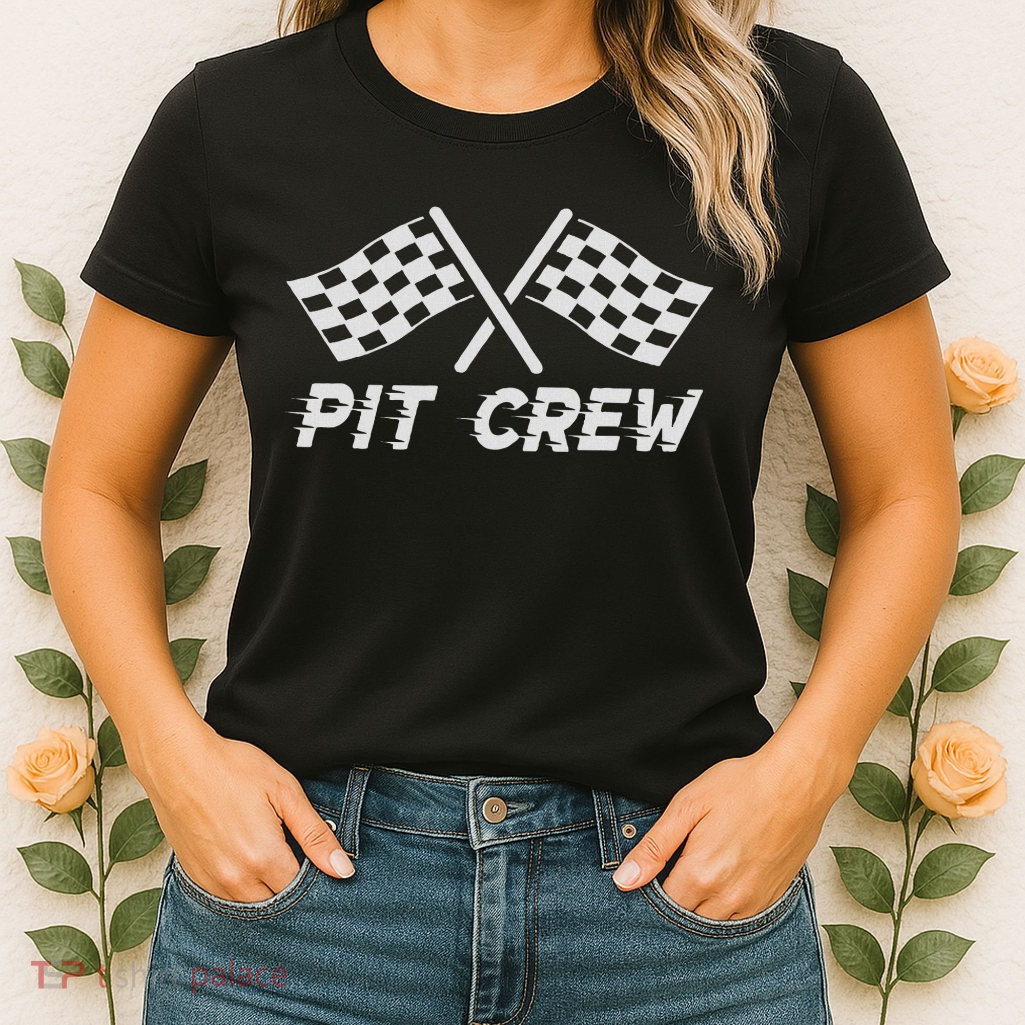 Pit Crew Costume For Race Car Parties Women's T-Shirt