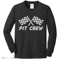 Pit Crew Costume For Race Car Parties Kids Long Sleeve Shirt thumb 0
